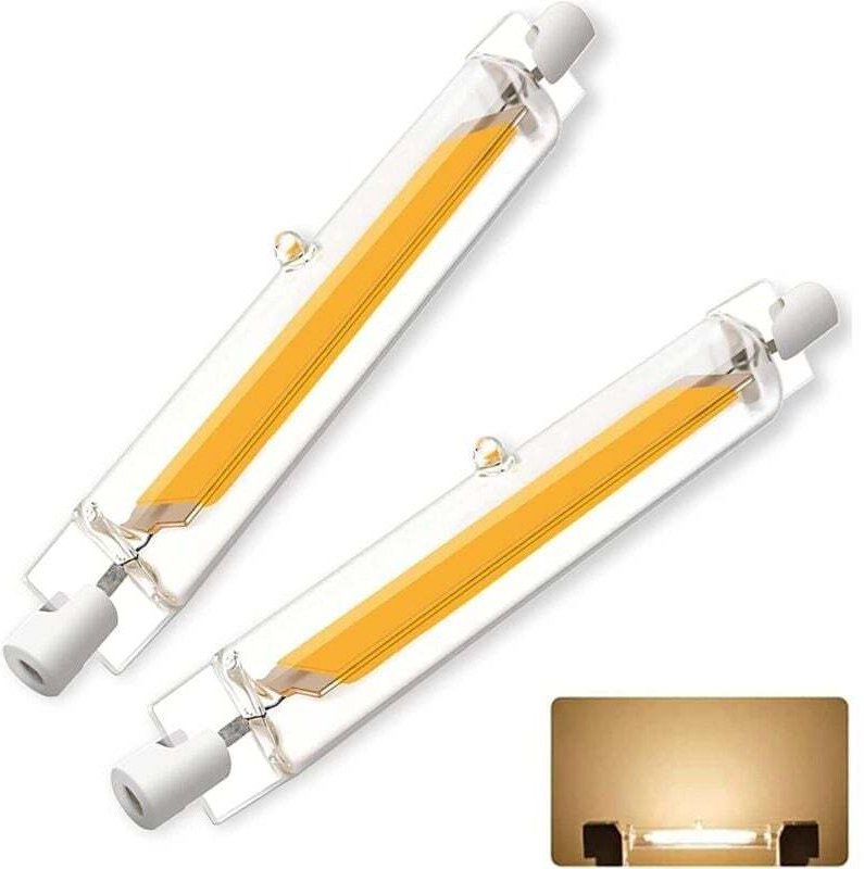 R7S LED-Lampe, 118 mm, dimmbar, R7S LED, 118 mm, 20 W, entspricht R7S 200 W Halogenlampe J118, Warmweiß 3000 K, 360° Abs...