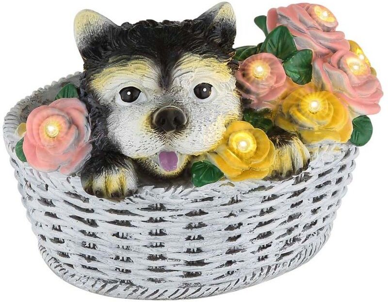 Solarleuchte Gartenlampe Außenlampe LED bunt matt mit Druckschalter H 13,5 cm