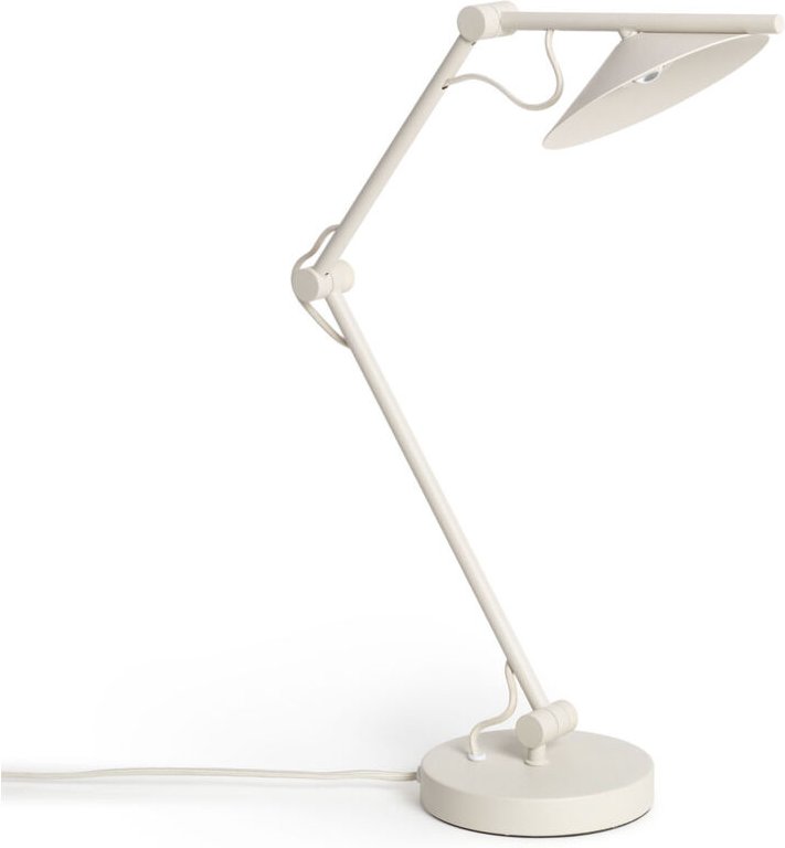 LED Tischlampe 8W Metall Evian Gebrochenes Weiß