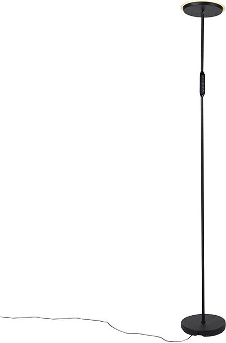 Moderne Stehlampe schwarz inkl. led und Dimmer - Bumu