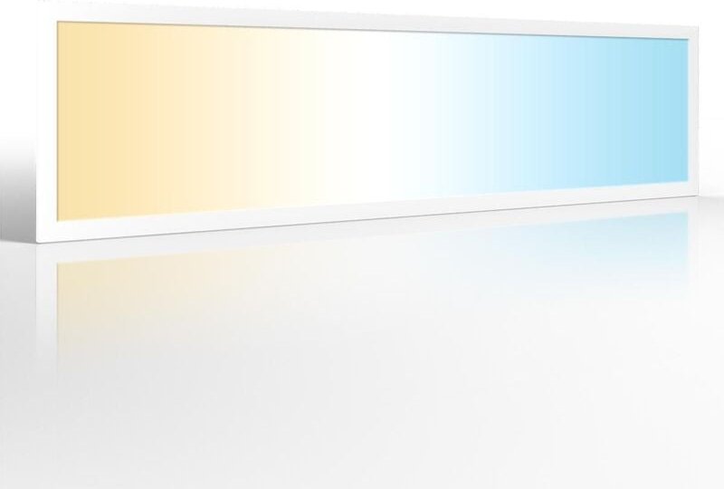 CCT LED Panel 120x30cm 24V 40W Rahmen weiss