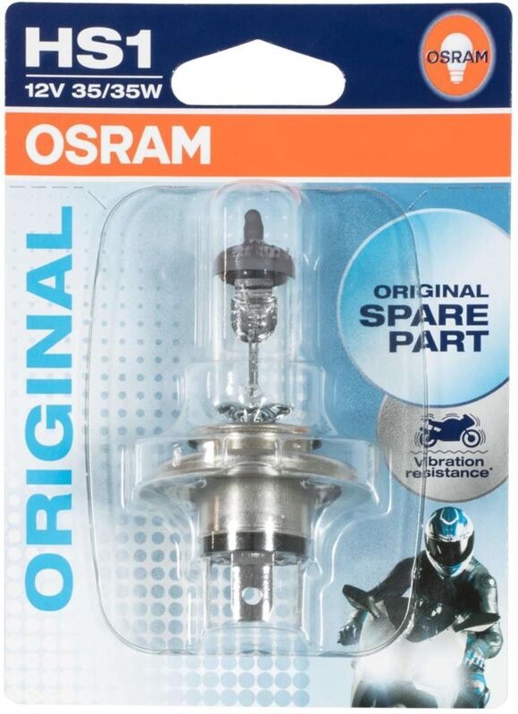 Osram Original Line 64185-01B, Motorrad Halogenlampe HS1 (1 Stück im Blister)