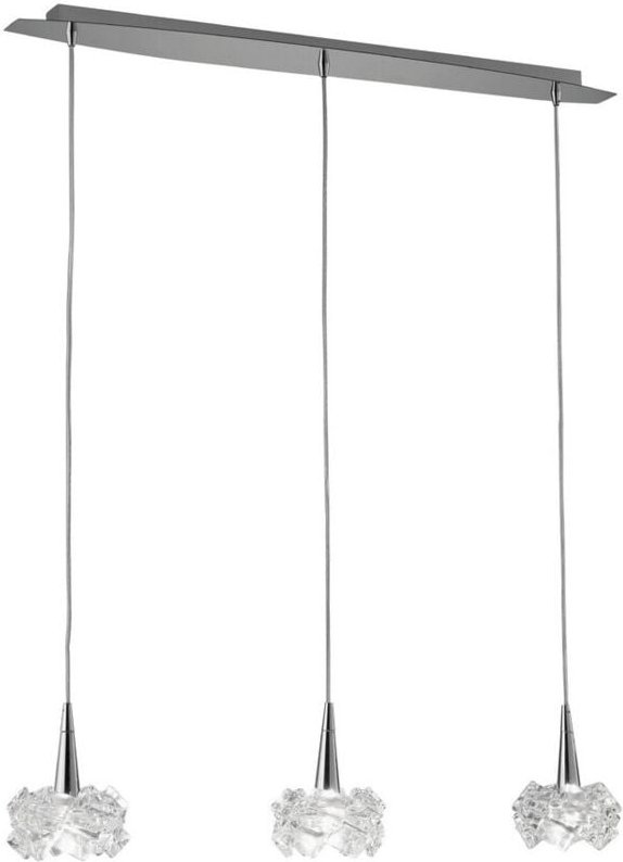 Inspired Mantra - Artic - Deckenanhänger 3 Light G9 Line Small, Chrom poliert