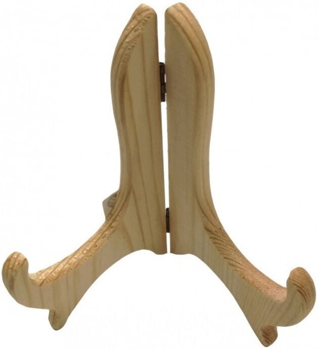 Trade Shop Traesio - Trade Shop - präsentationsständer 14 cm 6'' helles holz klappständer staffelei tischhaken -