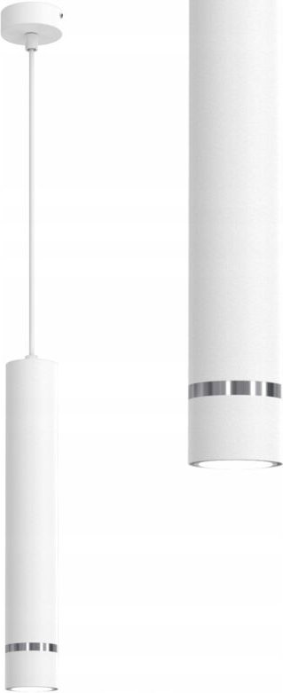 Thumbnail - Hängelampe mit Gu10-Röhre, Überhang aus weißem Chrom