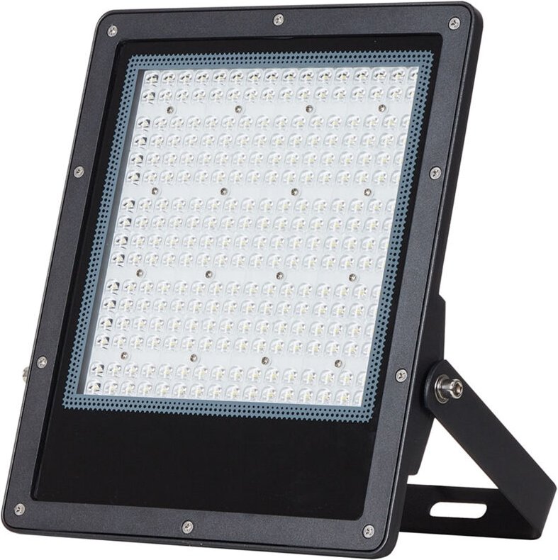 Led- Fluter 100W Dimmbar triac 170 lm/W IP65 elegance Slim pro Schwarz 3000K Warmweiß Asymmetrisch 30ºx90º