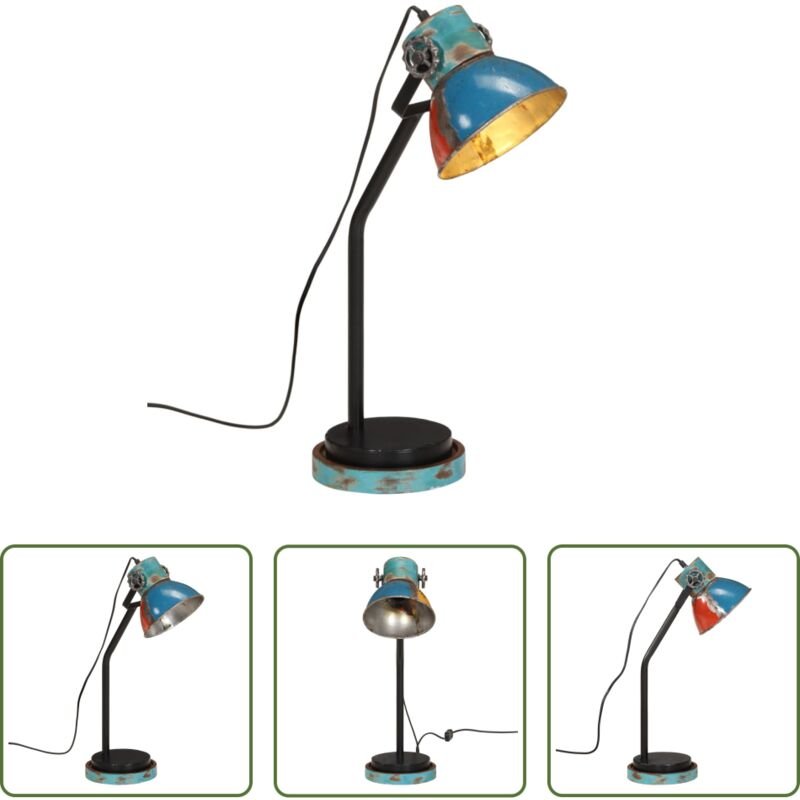 Industriestil - Schreibtischlampe 25 W Mehrfarbig 18x18x60 cm E27