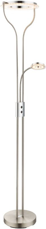 Garona Stehlampe 20W+5W Nickel