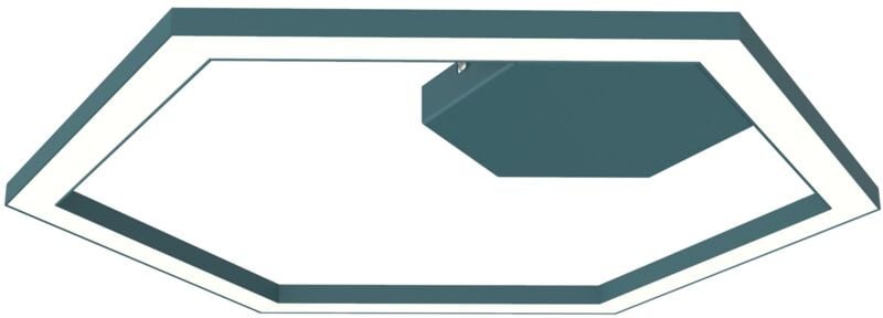 Lumicom - esagono plafoniera Ø60 monocolore opaco