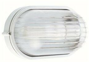 Kleine E27 weiße ovale Deckenleuchte im Industriedesign