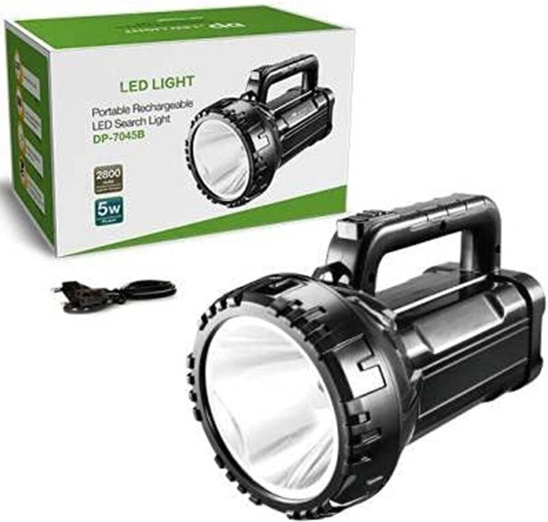 Trade Shop Traesio - Trade Shop - taschenlampe tragbare scheinwerfer led 5W batterie notlicht doppelgriff -