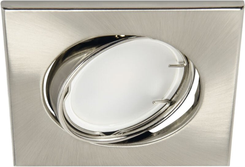 BONO D eckige Spot-Deckenleuchte, Chrom matt