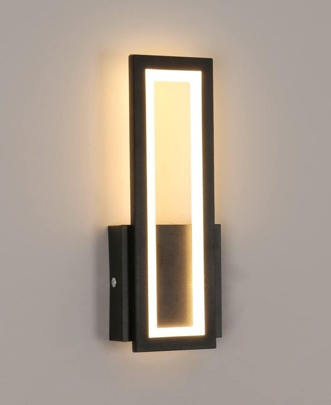 LED-Wandleuchte für den Innenbereich, 16 W, schlichte quadratische LED-Wandleuchte, moderne dekorative LED-Wandleuchte f...