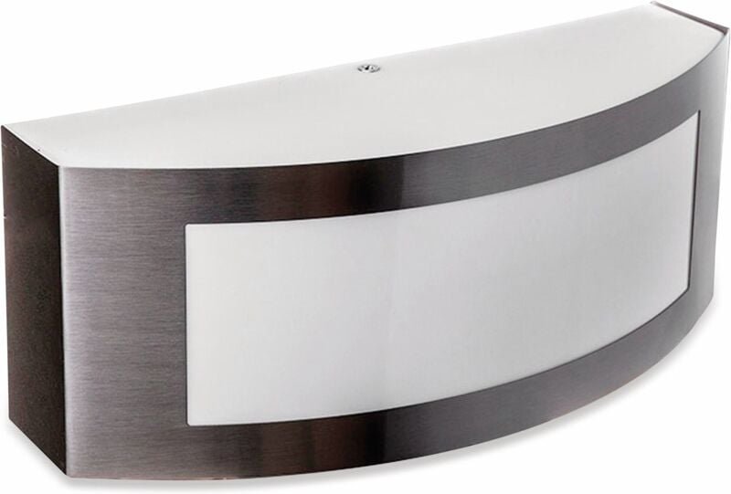 V-tac - Runde LED-Wandleuchte mit E27-Lampenfassung (max. 15 w), Farbe Grau, IP44