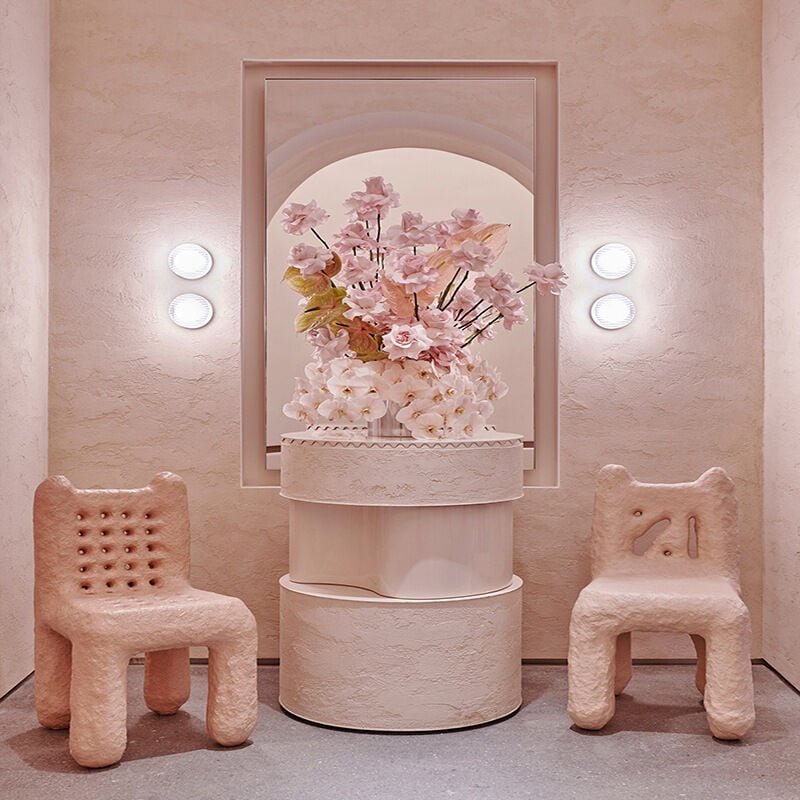 4er Set Moderne Wandleuchte Kreative Wandlampe Transparent Dekorative Wandbeleuchtung Warmweißes Licht Ø13.5cm