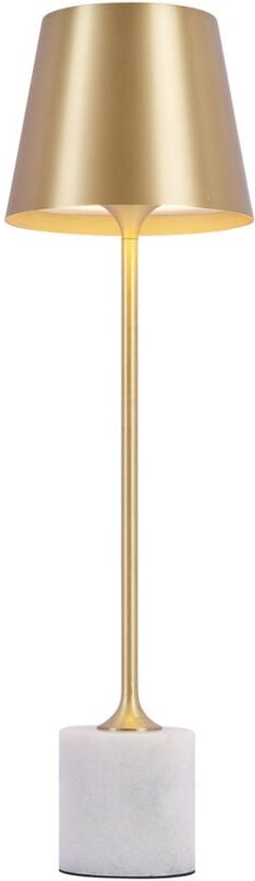 Moderne Tischleuchte Gold 37cm inkl. led Dimmbar IP54 Wiederaufladbar - Topi