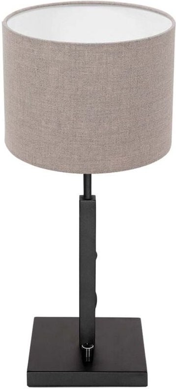 Tischlampe - Stang - schwarz - leinen metall - ø - Steinhauer