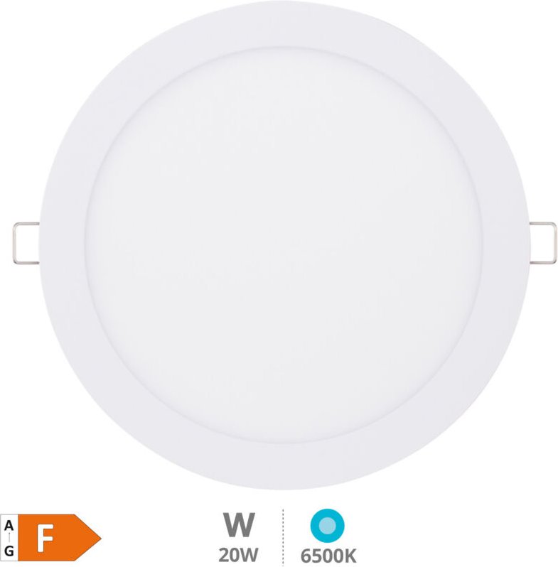 Lonbo rundes LED-Einbau-Downlight 20W 6000K Weiß