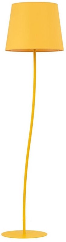 TK Nicola Stehlampe mit konischem Schirm Gelb 1xE27