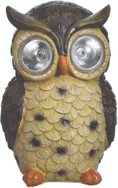 Garten-Solarlampe in Eulenform