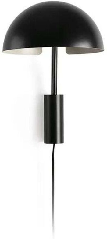 Dominica Wandleuchte s mit schwarzem Lampenschirm