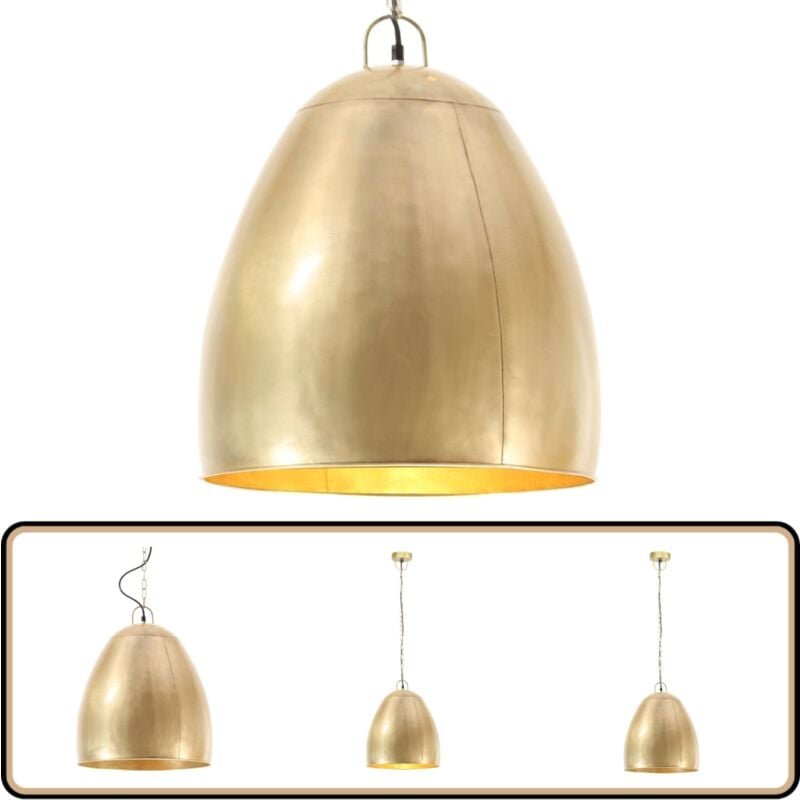 Hängelampe Industriestil 25 w Messing Rund 42 cm E27 - Vidaxl