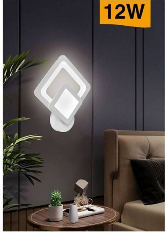 Thumbnail - Trade Shop Traesio - Trade Shop - moderne led rhombus wandleuchte 12W drei lichtfarben E82-B3C -