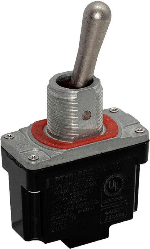 C & K Switches PT101SQQ Kippschalter 277 V/AC, 250 V/DC 15 A 1 x Ein/Ein IP68 1 St. Tray