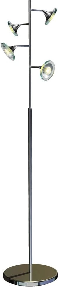 20 Watt cob-led Stehleuchte Standleuchte Beleuchtung Chrom Leuchte Starled 780004-4