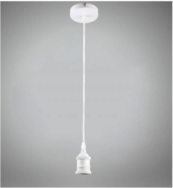 Trade Shop Traesio - Trade Shop - portalampada zu sospension courda 2 mt für work E27 bianco E27-2M-B -