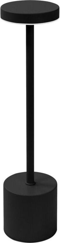 ML-Design LED Tischlampe kabellos mit Touch, Schwarz Ø8x34,5cm, Nachttischlampe mit 3 Lichtfarben Dimmbar, Tragbare Meta...