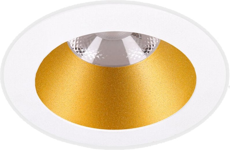 Downlight Play Deco Redondo Fijo 8.5W Blanco Cálido 3000K CRI 92 Blanco/Oro Iluminación LED Interior de Alta Calidad