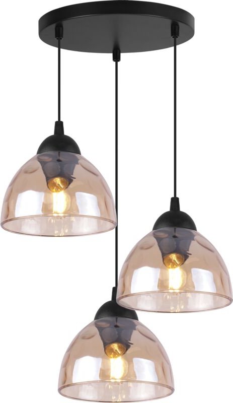 Venice Hängelampe 3 Flache Honigschirme E27