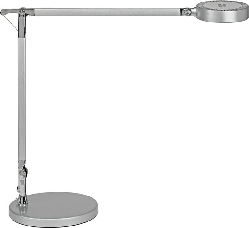 Schreibtischleuchte Alu.silber H.466mm Standfuß led Maul