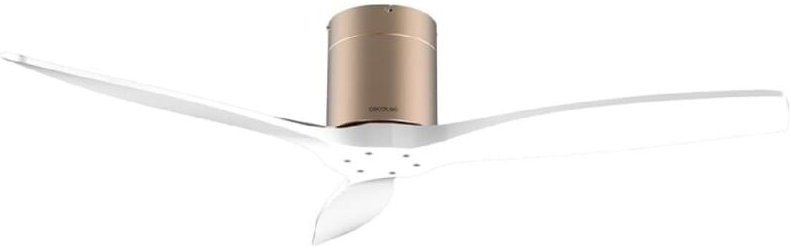 Cecotec - EnergySilence Aero 5500 Deckenventilator Aqua GoldWhite Angeschlossen, Motor dc 40W, Durchmesser 132 cm, Niedr...