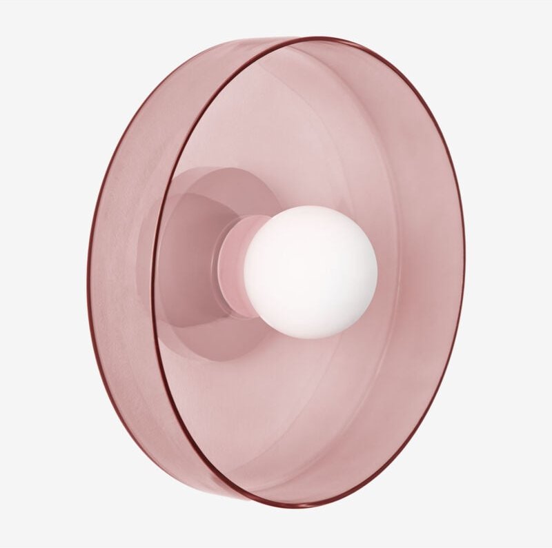 SKLUM Jaxal Wandleuchte Pink Ø35 cm