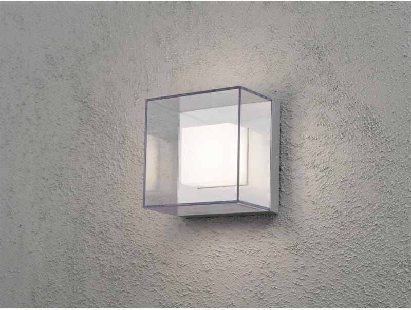 Konstsmide - Quadratische Wandleuchte sanremo, bruchsicherer Schirm, 9W hp-led, IP54