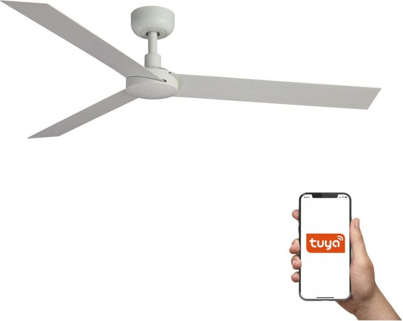 Faro Barcelona - Faro Cruiser xl 3-Blatt-Deckenventilator Mattweiß Tuya Smart System