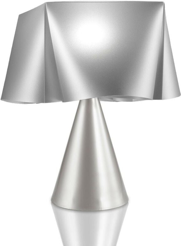 Silver Cone Tischlampe aus Kunststoff Cm. 28 x 32 Std