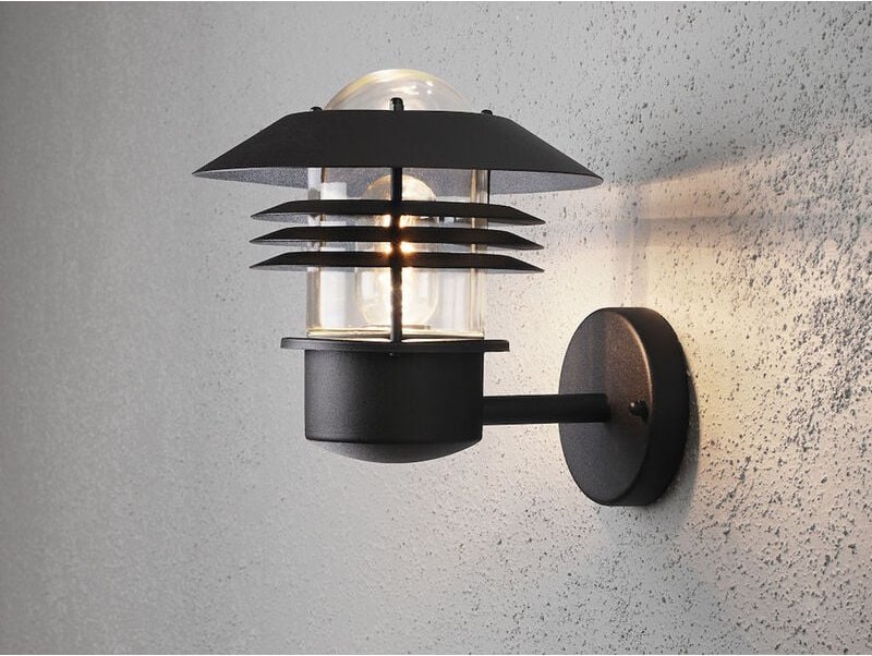 Thumbnail - Konstsmide - Moderne led Außen Wandlaterne stehend, Aluminium Schwarz, Höhe 23cm