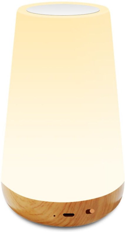 LED-Nachtlicht, wiederaufladbare Nachttischlampe mit warmweißem Licht für Schlafzimmer, Kinderzimmer und Wohnzimmer