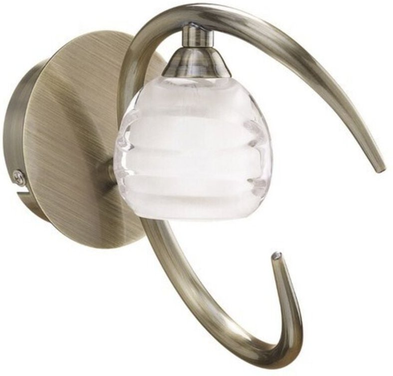 Inspired Mantra - Loop - Wandleuchte geschaltet 1 Licht G9 ECO, Antik Messing