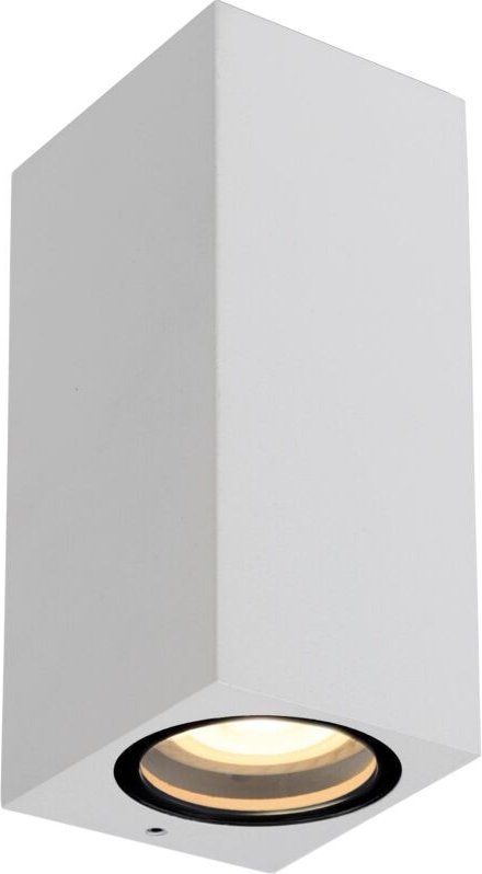 Lucide ZARO - Wandstrahler / Wandleuchte Innen/Außen - 2xGU10 - IP44 - Weiß