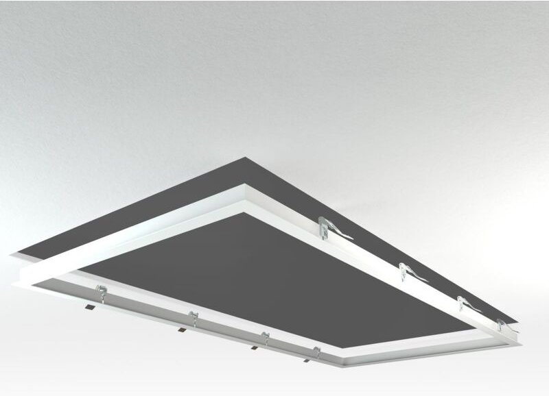 LED Panel Einbaurahmen 120x60cm weiß Deckeneinbau Montagerahmen für Rigipskartondecke