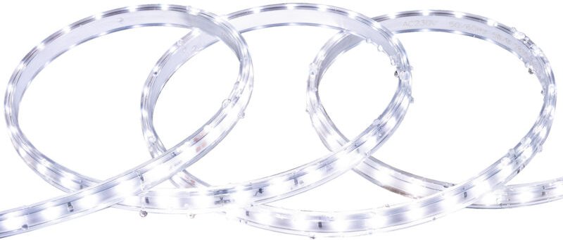 Efectoled - LED-Streifen Dimmbar 220V smd 60 LED/m Kaltweiß 6W/m 600lm/m Breite 12mm Schnitt 20cm IP65 nach Maß 5 m