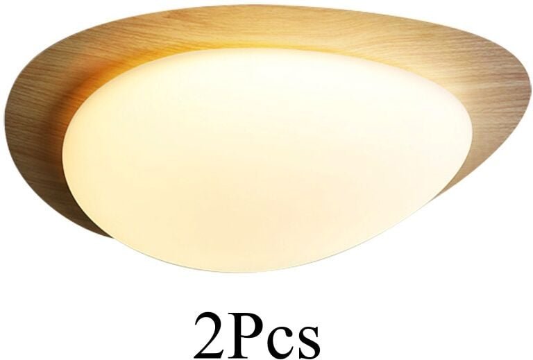 Led Deckenlampen Nordic Deckenleuchte Metall Acryl Wohnzimmerlampe Innen Schlafzimmerlampe Warmweißes Licht - 2Pcs