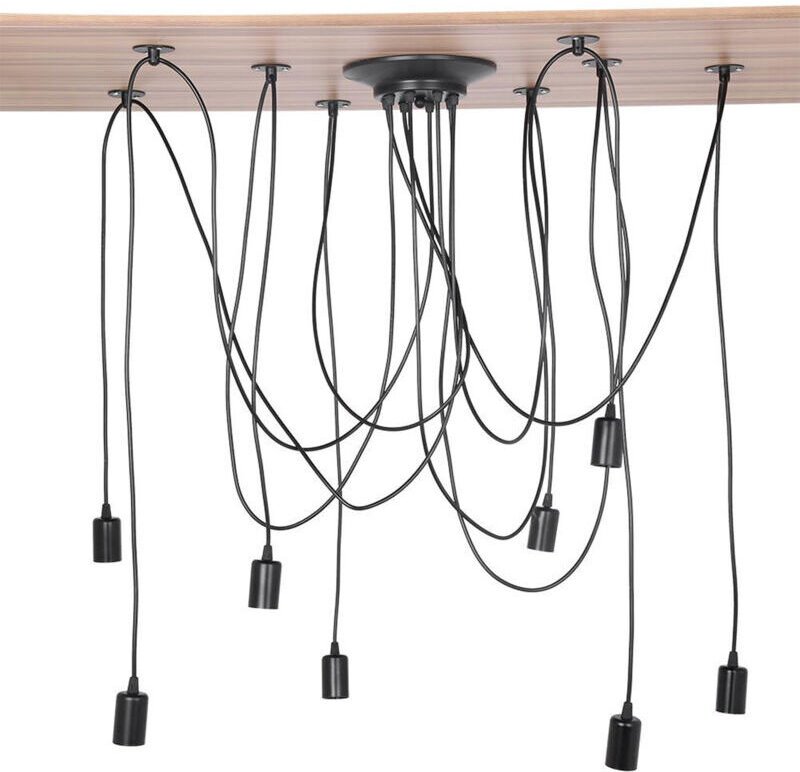 Lámpara colgante de techo Eosnow de 8 luces, estilo industrial vintage
