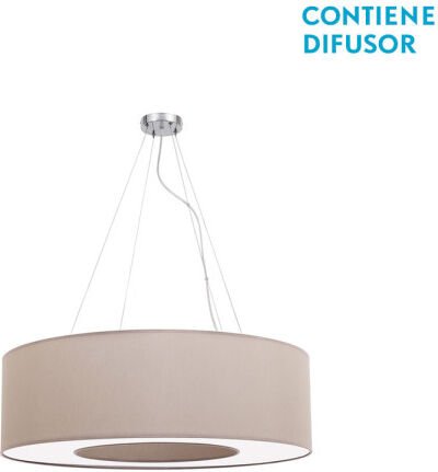 Haiti kleine hängeleuchte 4xe27 chrom/stein regx50x50 cm