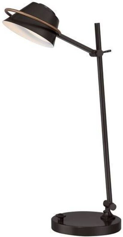 Thumbnail - Led 7 Licht Schreibtischlampe Western Bronze - Elstead