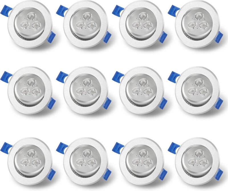 Randaco LED Einbaustrahler Deckenspot drehbar Warmweiß 3200K 80mm für Badezimmer Küche 20 Stück